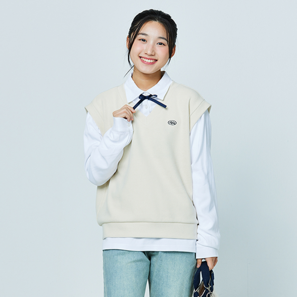 [소이] 여자 봄이월 레이어드셔츠조끼티(25S1459)