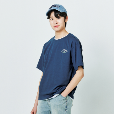 [소이] 남녀공용 여름이월 5부일러스트티(25M0435)