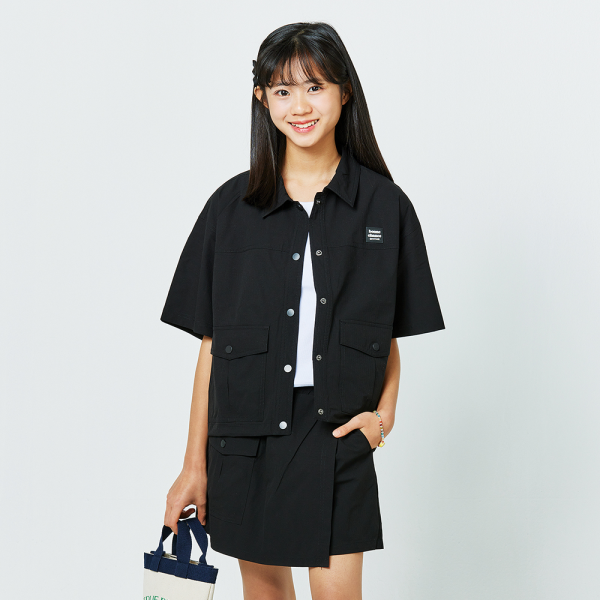 [소이] 여자 여름이월 블랙립스탑 크롭자켓(25M1551)