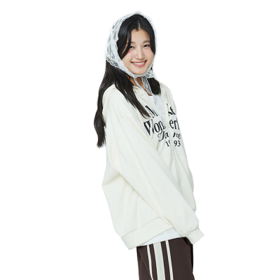 [소이] 여자 봄이월 레터링쮸리합포집업점퍼(25F0151)