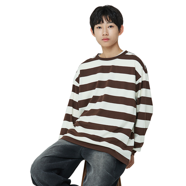 [소이] 남자 봄이월 브라운스트라이프티(25F0404)