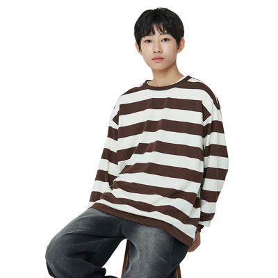 [소이] 남자 봄이월 브라운스트라이프티(25F0404)