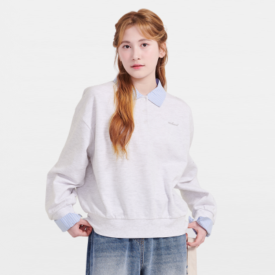 [에꼴리에] 여자 가을이월 셔츠레이어드 카라티 (26A5453)