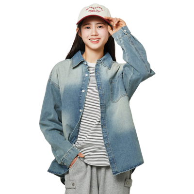 [소이] 남녀공용 가을이월 블루데님셔츠(26S1302)