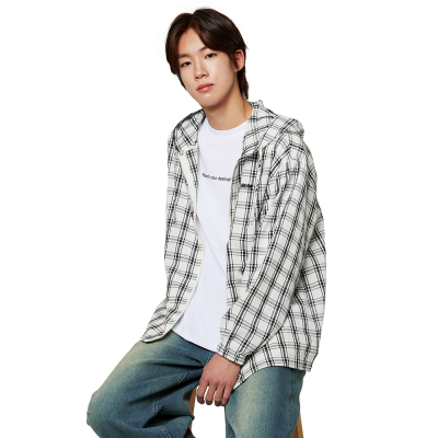 [소이] 남녀공용 여름신상 체크후드점퍼(26M5131)