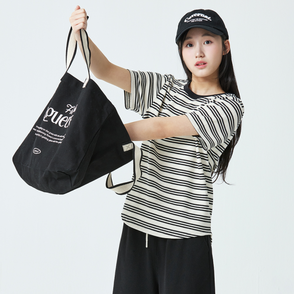 [소이] 여자 여름신상 4부스트라이프와플셋업티(26M5751)