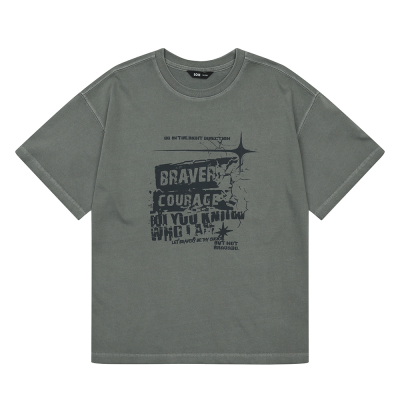 [소이] 남자 여름신상 5부카키피그먼트티(26M1410)