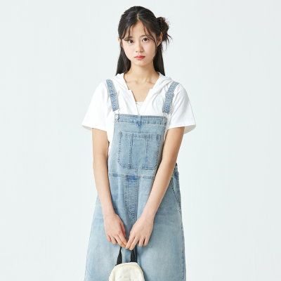 [소이] 여자 여름신상 4.5부오버롤블루진(26M1256)