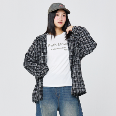 [소이] 여자 가을신상 체크후드점퍼(26F5151)