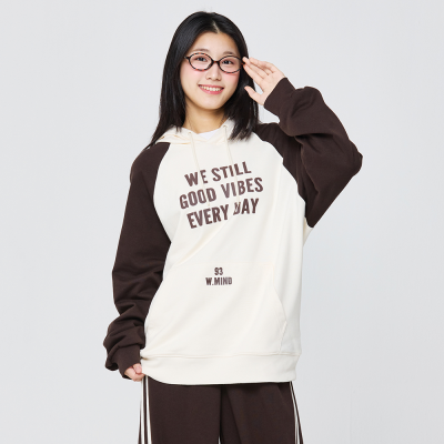 [소이] 여자 가을신상 래글런배색후드티(26F0454)