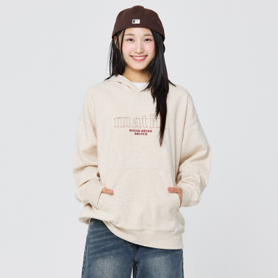 [소이] 여자 가을신상 오트밀아플리케후드티(26F0451)