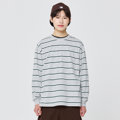 [소이] 남자 가을신상 멜란스트라이프티(26F0407)