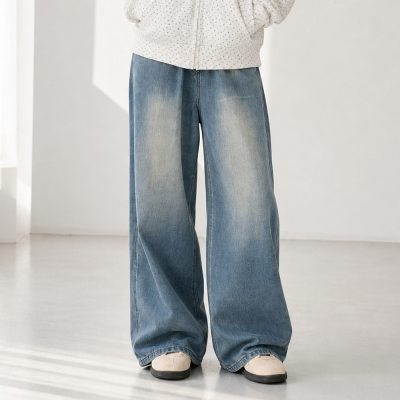 [에꼴리에] 여자 가을신상 사이드절개 와이드진(26C0284)