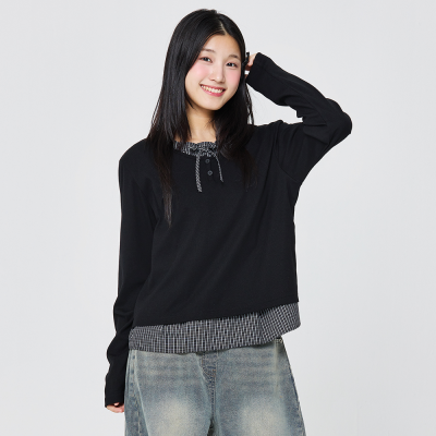 [소이] 여자 가을신상 레이어드블라우스티(26F5454)