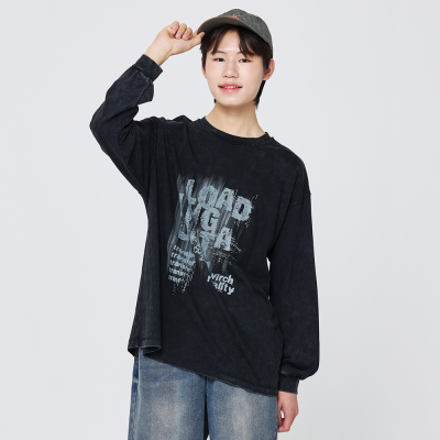 [소이] 남자 가을신상 스톤워싱컷팅티(26F5401)