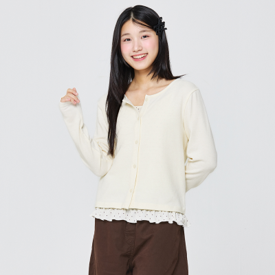 [소이] 여자 가을신상 도트나시세트가디건티(26F3458)