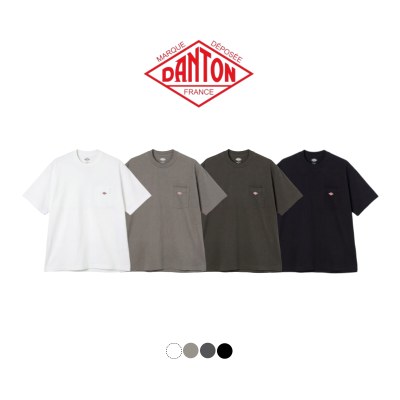 [ DANTON ] 단톤 플레인 숏슬리브 포켓 티셔츠