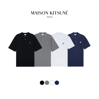 [ MAISON KITSUNE ] 메종키츠네 그레이폭스 PK 반팔