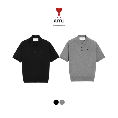 [ AMI ] 아미 남성 반팔니트