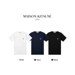 [ MAISON KITSUNE ] 메종키츠네 그레이 폭스헤드 반팔