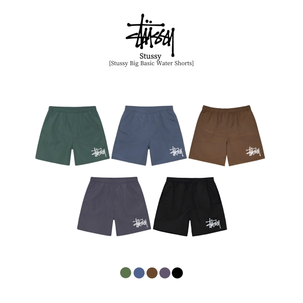 [ STUSSY ] 스투시 빅 베이직 워터 쇼츠