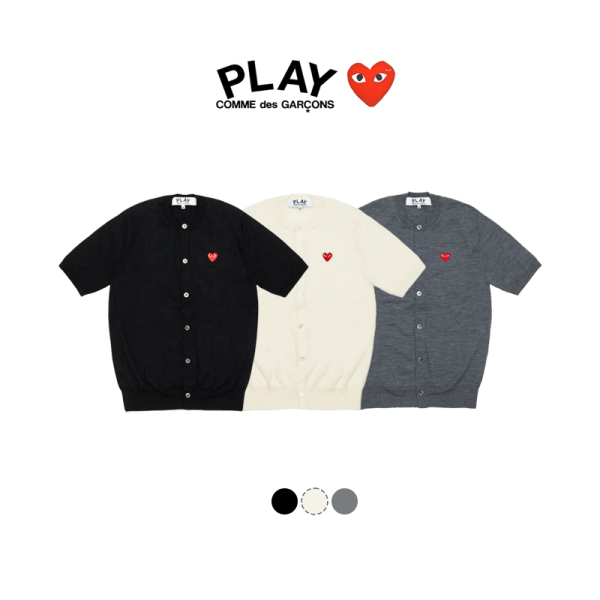 [ COMME DES GARCONS ] 꼼데가르송 반팔 가디건