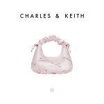 [ CHARLES&KEITH ] 찰스앤키스 새틴 보우 러치드 핸드백
