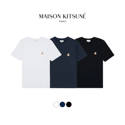 [ MAISON KITSUNE ] 메종키츠네 스피디폭스 패치 반팔