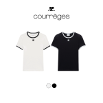[ COURREGES ] 꾸레쥬 시그니처 콘트라스트 라운드 반팔