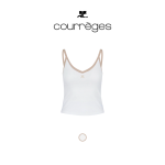 [ COURREGES ] 꾸레쥬 브이넥 슬리브리스