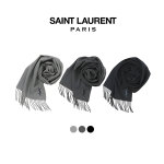 [ YSL ] 입생로랑 캐시미어 입생로랑 자수 머플러