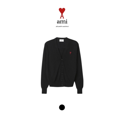 [ AMI ] 아미 스몰하트 울 가디건
