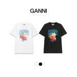 [ GANNI ] 가니 스트로베리 반팔 티셔츠