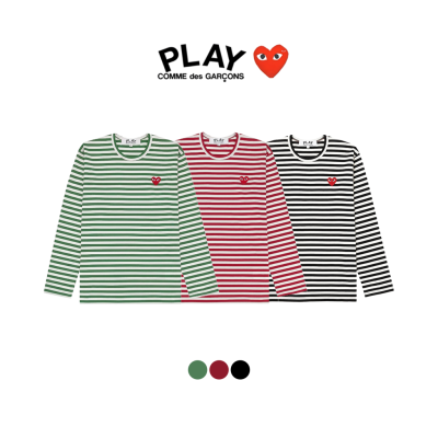 [ COMME DES GARCONS ] 꼼데가르송 스트라이프 롱슬리브