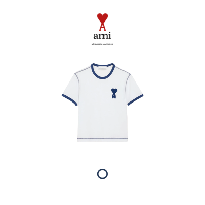 [ AMI ] 아미 PARIS 니트패치 반팔