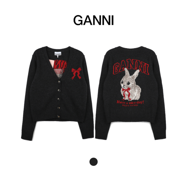 가니 리본 가디건