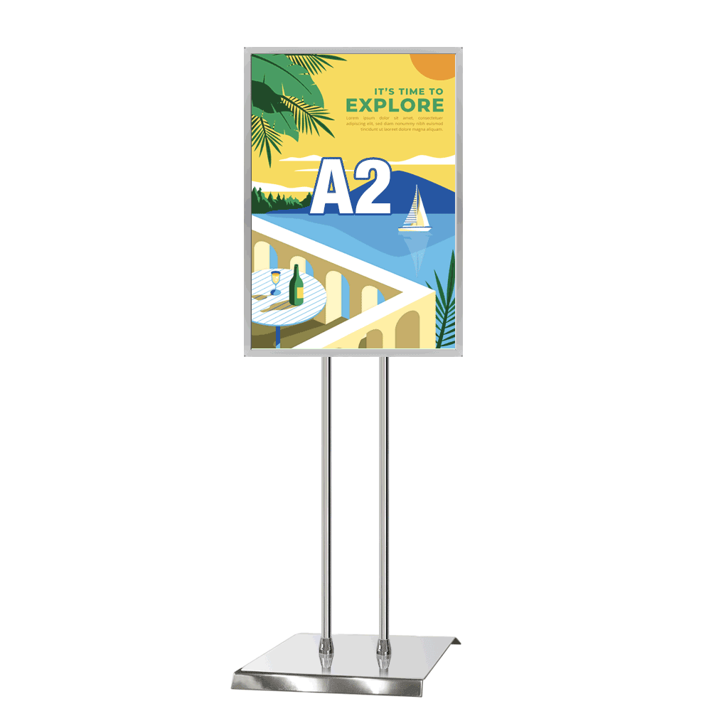 개폐식 포스터스탠드 GP-A2Q <BR>POP 액자 스탠드 회전형 메뉴판 거치대 안내판 A1 A2 A3 A4