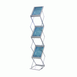 CS-01 <BR>접이식 카다로그 스탠드, 전단지, 팜플렛 스텐드, 휴대용, 전시장 추천
