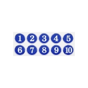 1110 에폭시번호판(파랑) <BR>아이넘버 표지판 안내판 숫자 번호표 스티커 라커번호 테이블번호 원형숫자판 PC방 사우나번호판 사물함