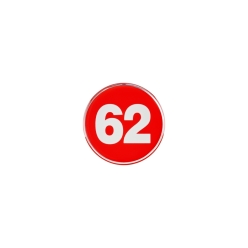 1492 에폭시번호판(빨강) <BR>아이넘버 표지판 안내판 숫자 번호표 번호스티커 라커번호 테이블번호 원형숫자판 PC방 사우나번호판 사물함