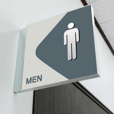 화장실 양면돌출표찰 BY-6 (20&times;20cm) 샘플16