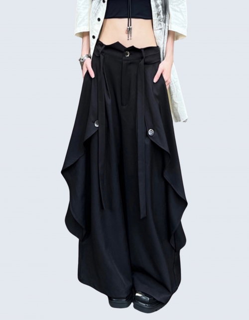 Side Button Capri Quilot Pants