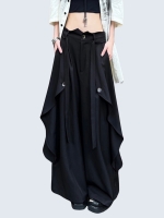 Side Button Capri Quilot Pants