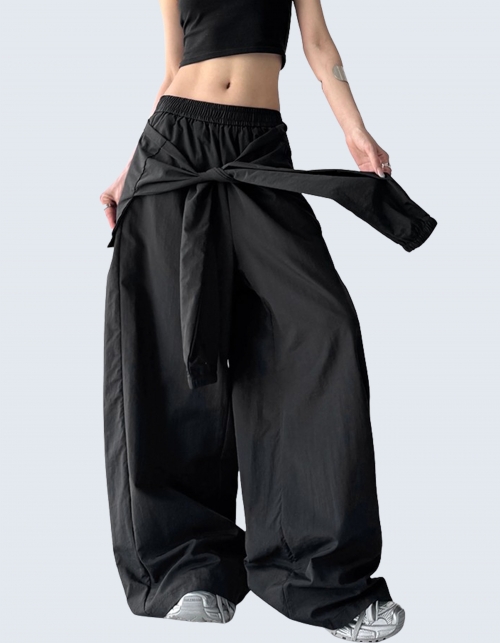 Fake two-piece sleeve pants
