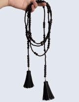 beaded long taster necklace