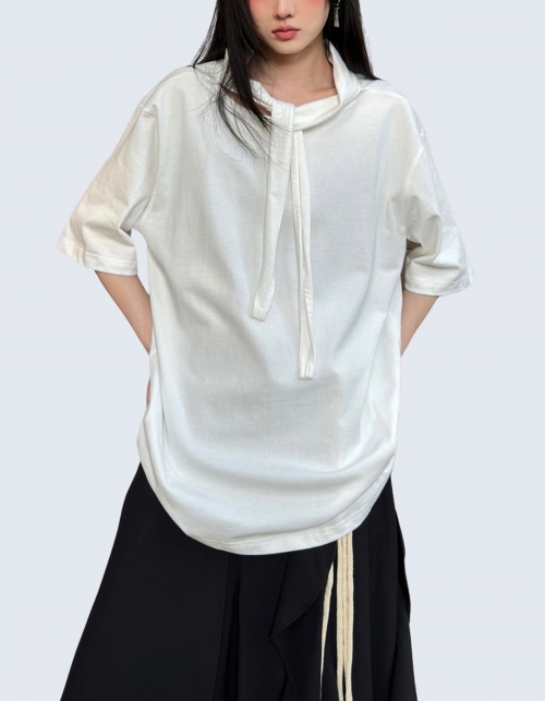 flowing scarf T-shirt