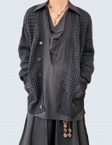 Lage Style Mash V-Neck Cardigan