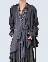 Unisex Unbalanced Kimono Shirt