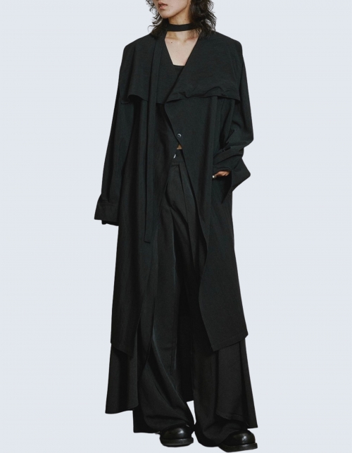 Crossover Color Single Burton Trench Coat