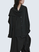 irregular multi-panel layered shirt